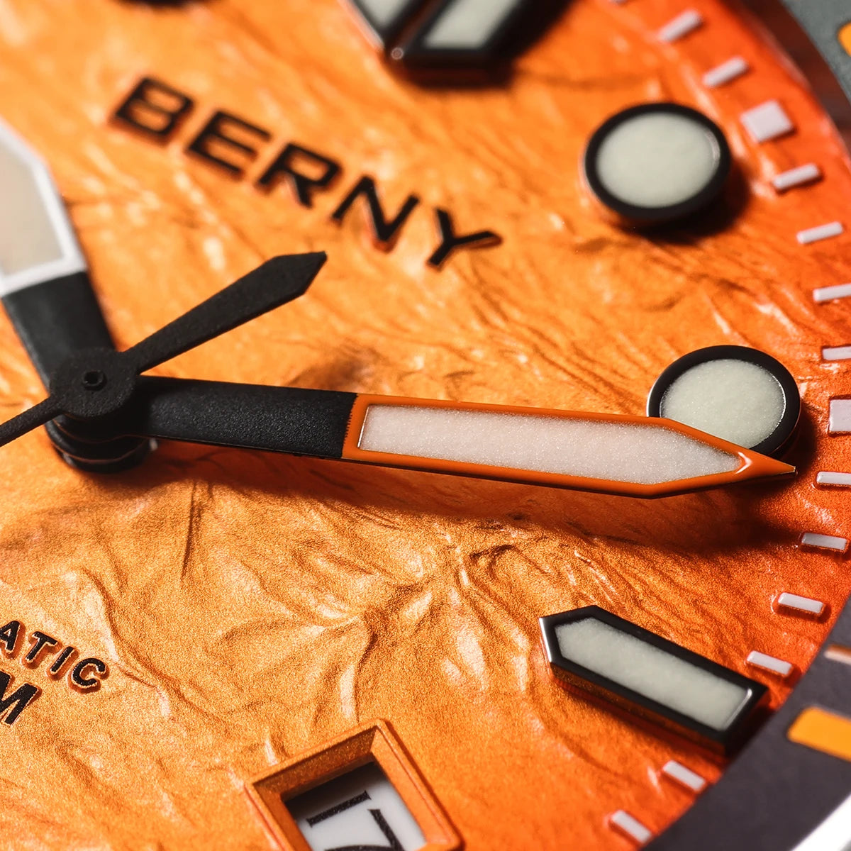 BERNY Diver Automatic Watches Men's Luxury Sapphire 316L Stainless Steel Mechanical Watch 42MM 200M Waterproof Diving Men's Watch