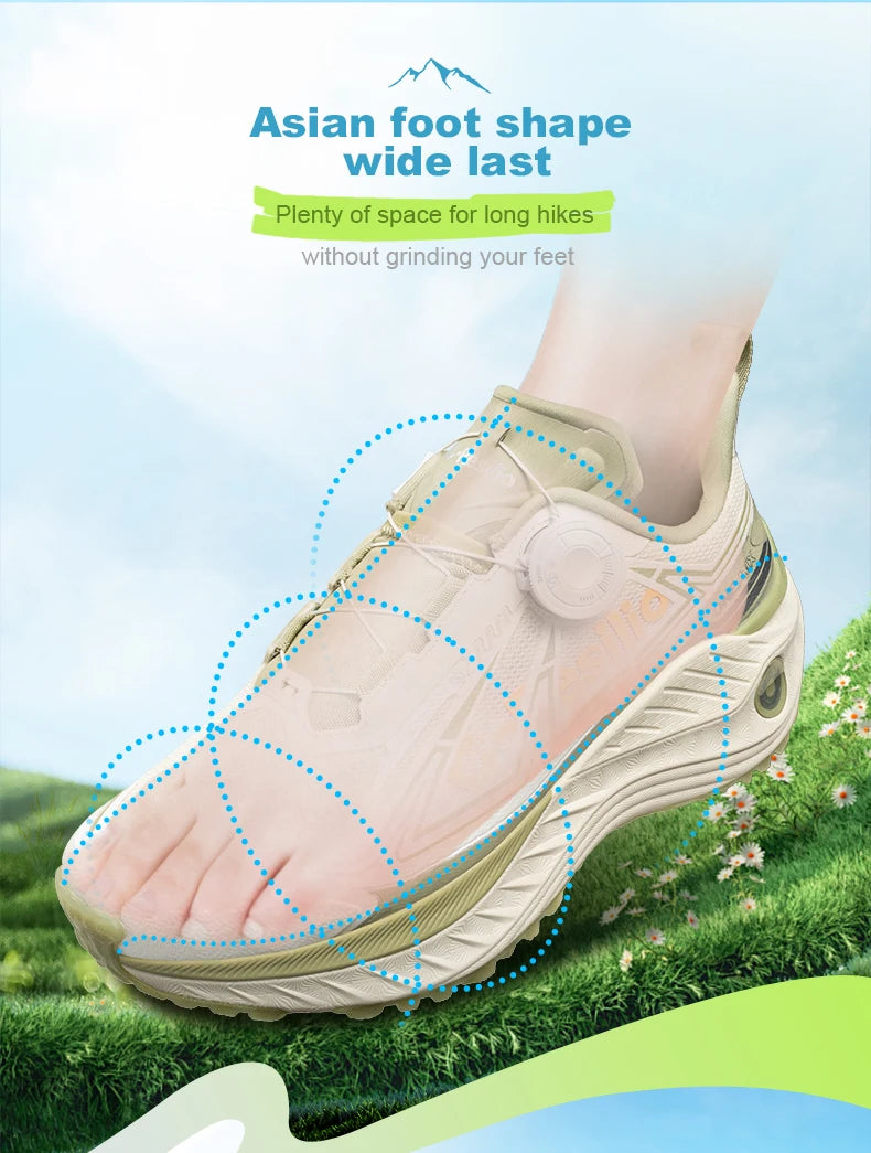 ONEMIX Outdoor Running Sneakers Men Elastic Trail Shoes Lightweight Breathable Women Sneakers Couple Casual waterproff Shoes