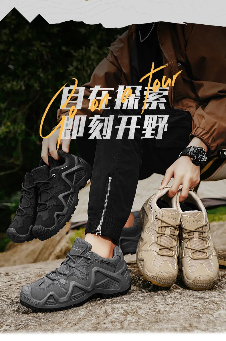 Outdoor-modesneakers voor heren, nieuwe ontwerpers, wandelschoenen, camouflage-wandelschoenen voor heren, ademende wandelschoenen, klimschoenen voor koppels