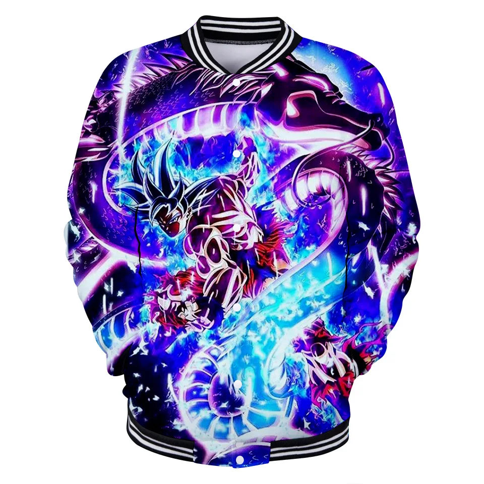 Dragon Ball Goku Kanji Symbol Men Zipper Hoodie Cartoon Japan Anime Women Sweatshirt 2025 New Fashion Children Jackets Coat, produit gaming premium Fraquane