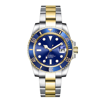 Custom logo NH35 MIYOTA 8215 Automatic Men Watch Luxury Diver Two Tone Gold 316L Stainless Steel Sapphire 10ATM Sterile Sunburs