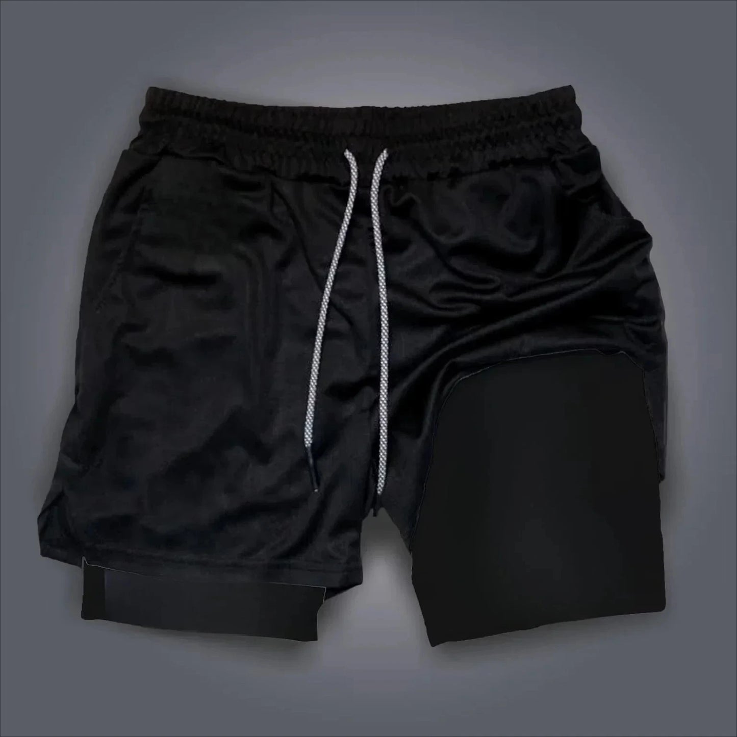 Dragon Ball Goku Anime Gym Shorts Men Double-layer 2-in-1 Sports Pants New Summer Japanese Cartoon Print Beach Pants Streetwear