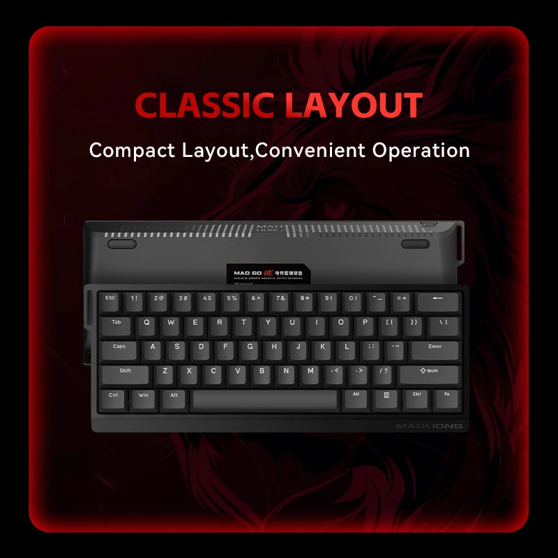 FGG MADLIONS MAD 60/68 Pro Mechanical Keyboard Magnetic Switch Wired 68% Gaming Keyboards Rapid Trigger Rgb Customs Keyboards