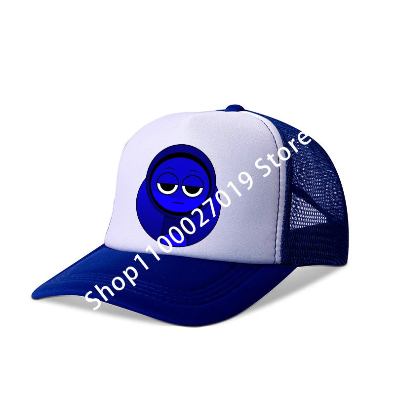Sprunkis drenge- og pigebørn, tegneserie-baseballkasketter, hiphop-hatter til børn, åndbare mesh-hatte, søde anime-solhatte, solskærmkasketter, fødselsdagsgaver