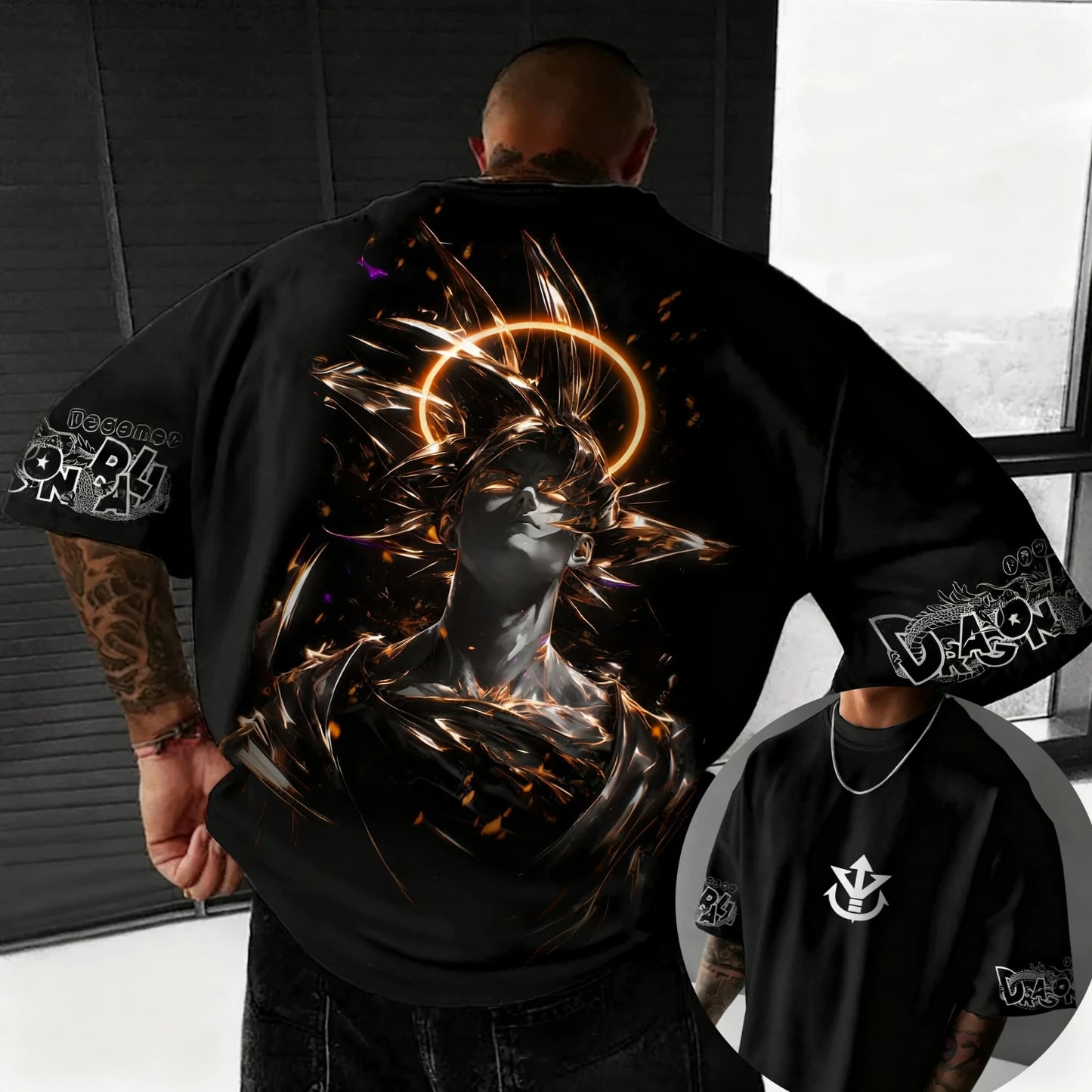 Dragon Ball Z Themed T-Shirt - Pure Cotton, Breathable & Elastic _ Comfortable & Stylish _ Great for Anime Fans Summer T Shirt