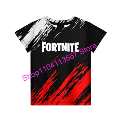 Christmas 3D T-shirt Zero Triggerfish F-Fortnited T Shirt Competitive Game Streetwear Kids Boys and Girls Harajuku Teen Tees