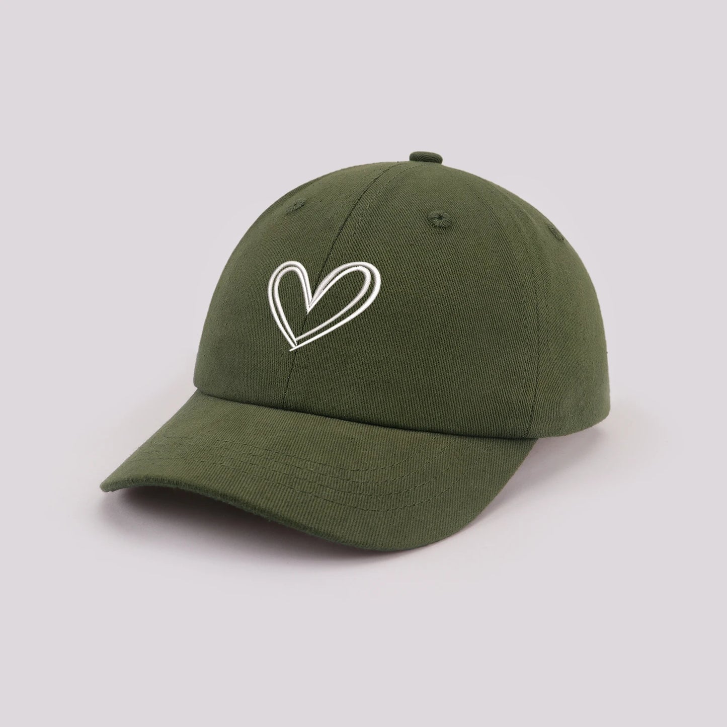 Cartoon heart-shaped Baby Baseball Cap Cute Solid Color Toddler Sun Hat with Ears Summer Adjustable Kids Boy Girl Peaked Cap ﻿