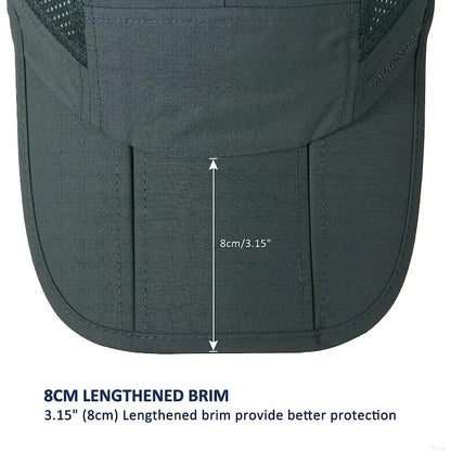GADIEMKENSD Hitro sušeče se zložljive prenosne bejzbolske kape za moške, poletne z motivom morskih valov, vezenje, unisex športne sončne kape, kapice s snapback zapenjanjem