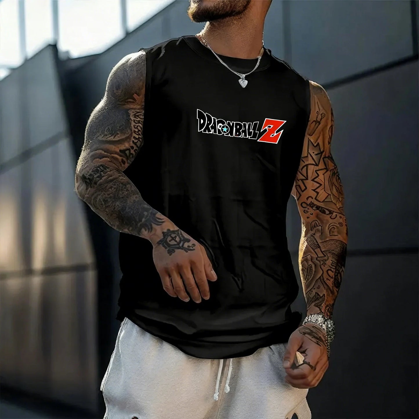Anime Super Saiyan Son Goku Dragon Ball Gym New  Harajuku Summer Men Tank Top Fitness Oversized Casual Sports Sleeveless Tee Y2k