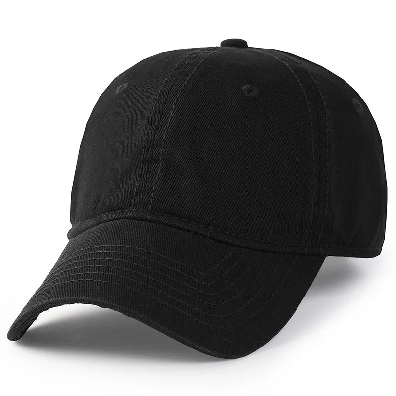 Męska i damska czapka oversize w rozmiarze XXL 100% bawełniana czapka baseballowa, duża czapka baseballowa dla osób o dużych głowach 56-63cm(23.5"-25.5”), regulowana czapka typu „dad cap” bez nadruku