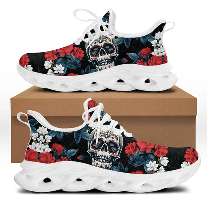 Printemps chaussures plates hommes chaussures Cool Punk crâne conception décontracté hommes baskets été garçons à lacets chaussures de marche Zapatillas