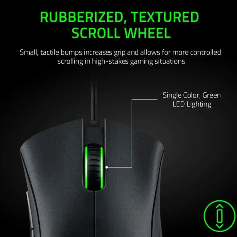 Razer DeathAdder Essential kablet gamingmus / kablet mus 6400DPI 5 uafhængige knapper til bærbar PC Gamer