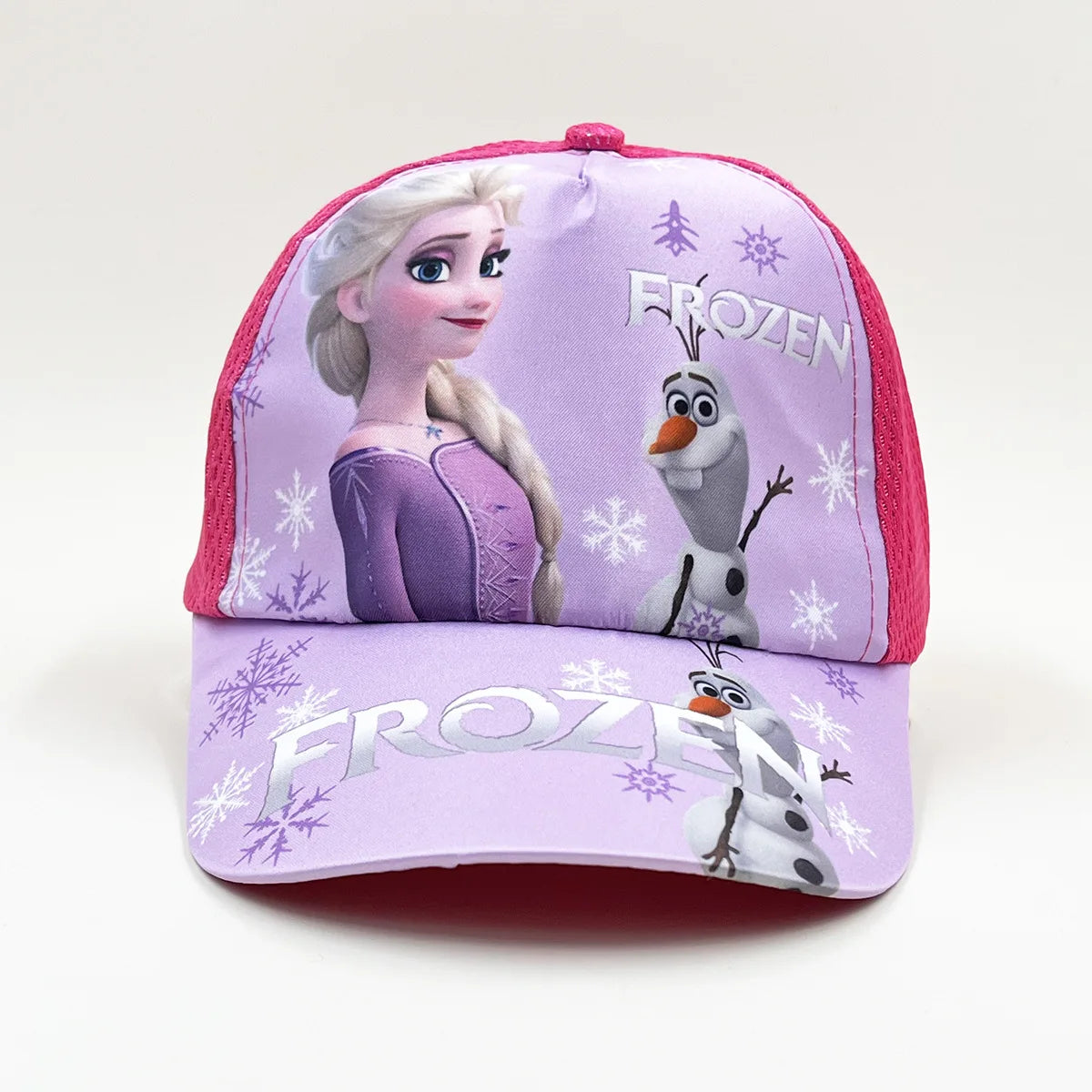 Disney-prinsesse Elsa, Anna og Sofia fra Frost – anime-figur – baseballkasket – Terylene-kasket med skygge – tegneseriepige – børnehovedbeklædning – gaver