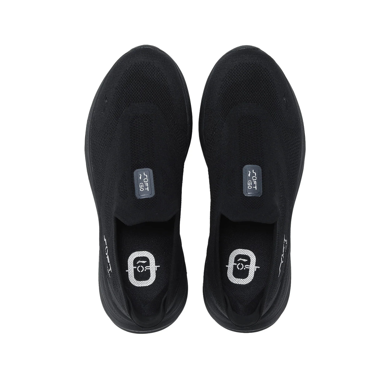 Li-Ning SOFT GO 2 KNIT slip-on-skor för män, bekväma och stabila promenadskor med dämpning, LiNing-mesh, jogging- och vardagsskor AGLV017