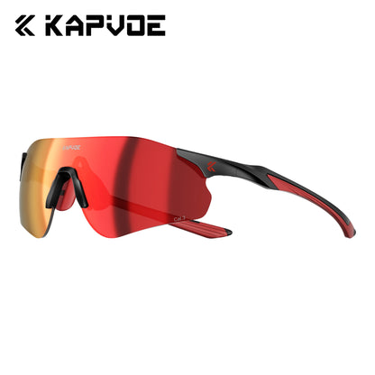 Kapvoe New Outdoor Running Cycling Glasses Bike Photochromic Sunglasses Women Eyewear Men Sports Marathon Bicycle UV400 Goggles