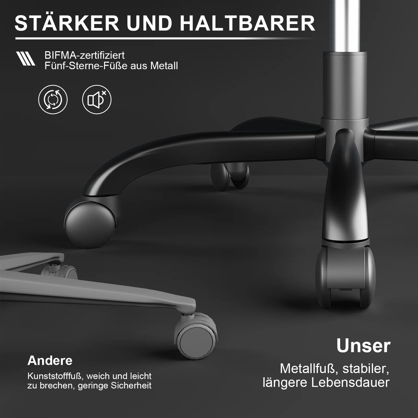 HOMALL Ergonomic gaming chair with low-noise roll office chair faux leather swing chair desk chair