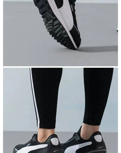 Nouvelles chaussures de course rétro Puma noir et blanc, baskets légères pour hommes et femmes, baskets de rue urbaines 397432-04, chaussures de marche décontractées