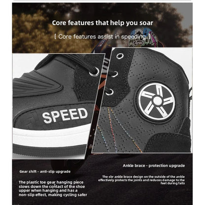New men's and women's four-season universal safety protection motorcycle riding boots anti-slip and anti-fall motorcycle shoes