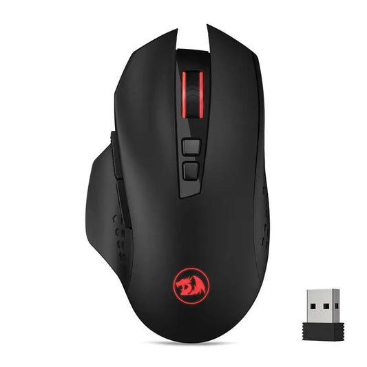Bezdrôtová herná myš Redragon M656 Gainer, 4000 DPI 2.4Ghz bezdrôtová myš pre hráčov s 5 úrovňami DPI, 7 makro tlačidlami, červeným LED podsvietením