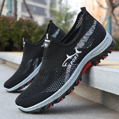 Men's summer sneakers Sporty men's mesh shoes breathable sports shoes canvas lightweight  sneakers cheap shoes clearance
