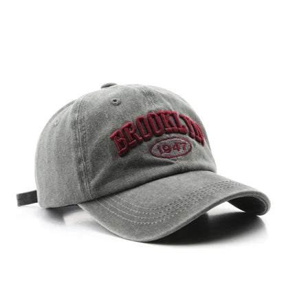 Brooklyn Baseball Caps Embroidery Breathable Retro Style Unisex Comfort Trendy Fashion Summer Hat Sun Protection Curved Brim
