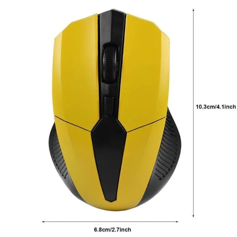 Mouse wireless 2.4Ghz 1200DPI regolabile, mouse ottico da gaming wireless per casa, ufficio, gioco, PC, computer e laptop