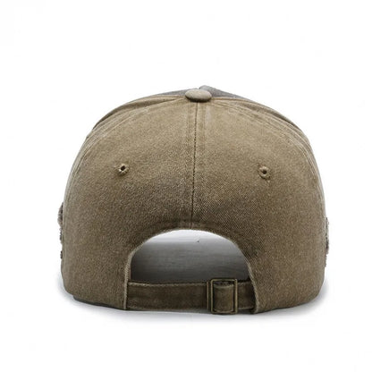 Gorra de béisbol para hombre en algodón lavado, estilo retro, para las cuatro estaciones, ideal para deporte al aire libre, accesorio de moda masculina