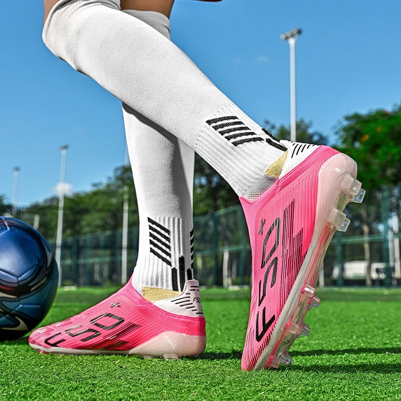 Chaussures de football F50 pour hommes, crampons d'entraînement rapides, chaussures de football antidérapantes pour extérieur, Chuteira Campo 35-45