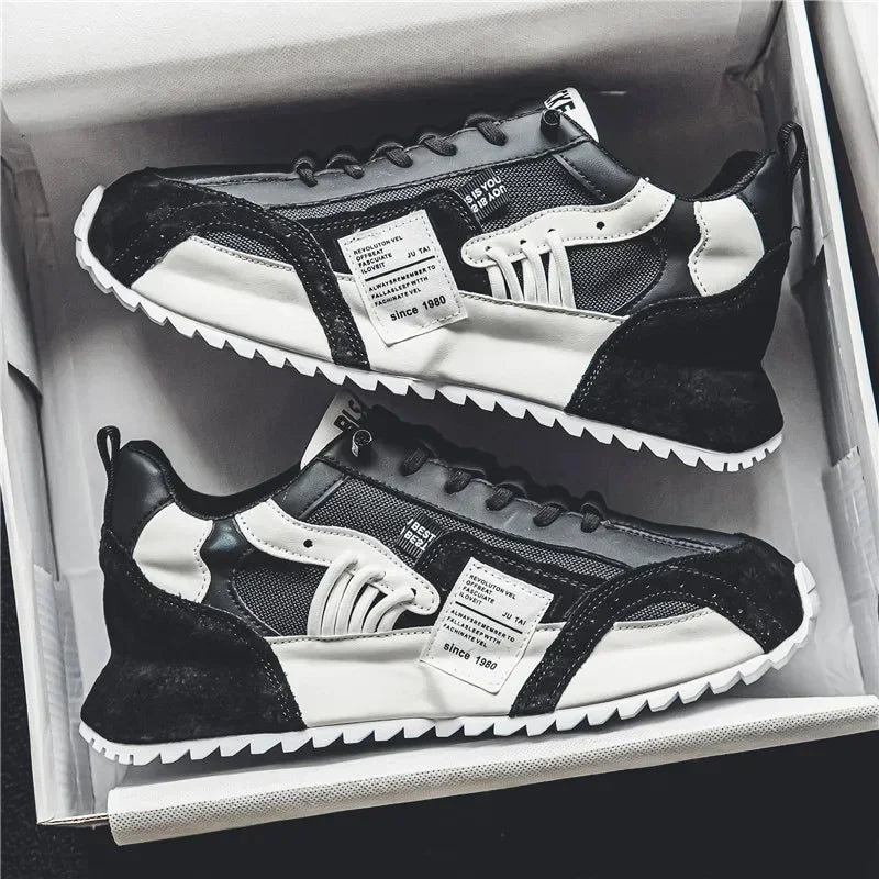 Baskets de luxe pour homme, chaussures de sport, mocassins, baskets casual pour homme à semelles épaisses, confortables, respirantes, tendance, au design original et personnalisées