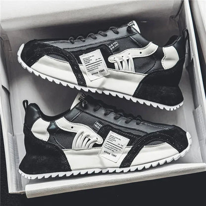Baskets de luxe pour homme, chaussures de sport, mocassins, baskets casual pour homme à semelles épaisses, confortables, respirantes, tendance, au design original et personnalisées