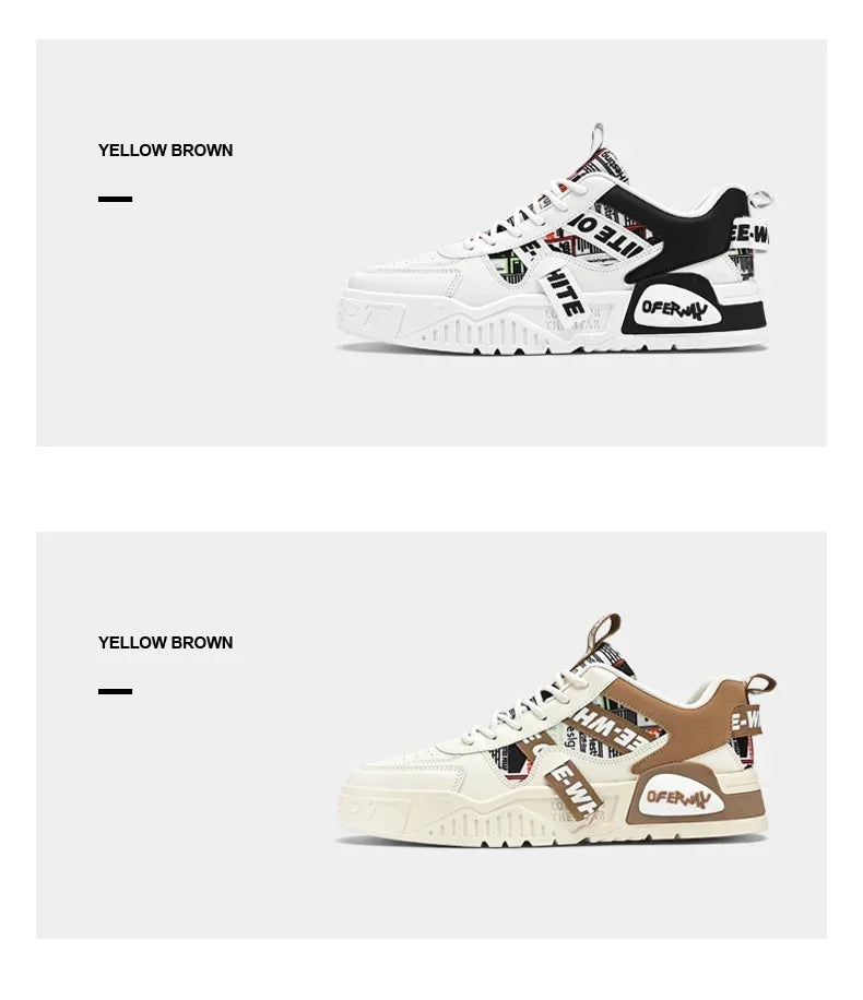 Nuove scarpe da uomo stile skateboard, sneaker estive in pelle casual fashion outdoor per running, sport, trekking e tennis, platform di lusso firmate