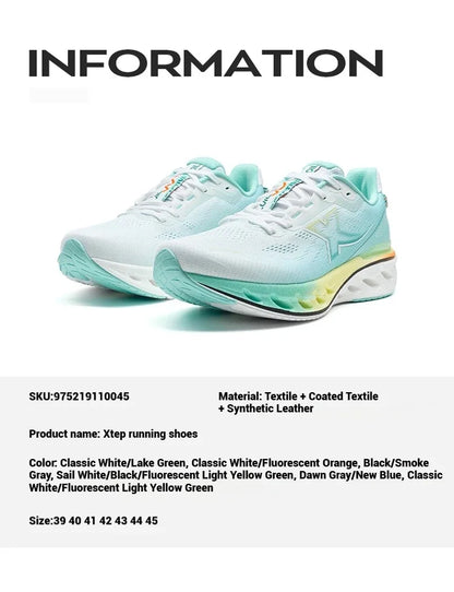 Xtep Reactive Coil 12.0 Running Shoes for Men, 2025 Summer Elastic Sports Shoes, Rebound Cushioning Sneakers 975219110045