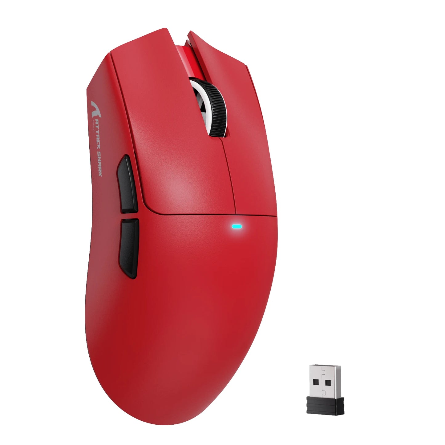 Ratón gaming inalámbrico ATTACK SHARK X11SE, trimodo, superligero de 63g con sensor PAW3311, 22000 DPI, batería de 300mAh, controlador dual