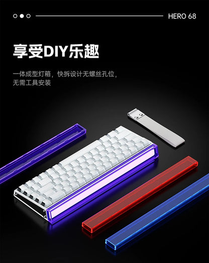 Neue AULA HERO 68HE/ULTRA Kits Sticker Magnetic Switch Gaming-Tastatur & Kits – E-Sport Custom Mechanische kabelgebundene Tastatur-Zubehör