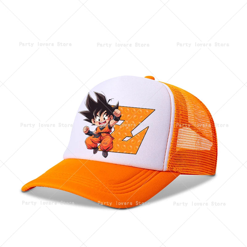 Dragon Ball-baseballkasket, anime, børn, voksne, kasket, tegneserie, sommer, åndbare kasketter, børn, drenge, udendørs, afslappet, solhatte