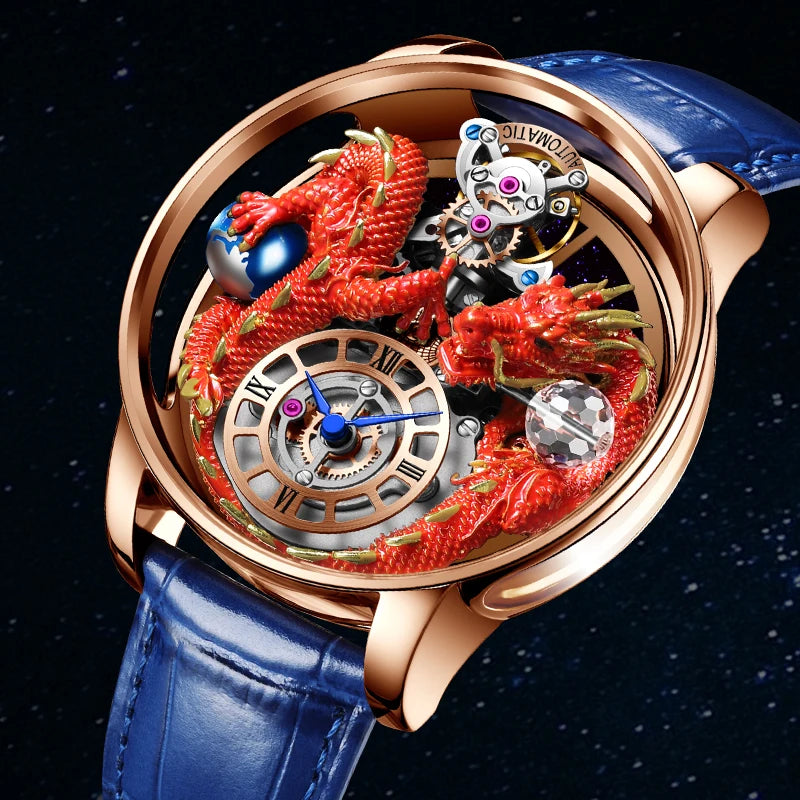 Relógio masculino PINDU Design 2025 NOVO Diamond Tourbillion, relógio de luxo Astronomia de marca premium, quartzo, vidro de safira, impermeável