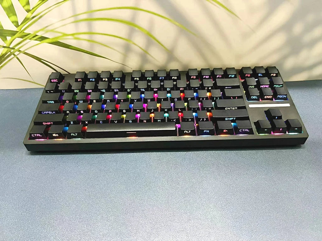 131 Tasten seitlich gravierte, hintergrundbeleuchtete Keycaps für mechanische Tastaturen mit Cherry MX Switches, OEM-Profil, ABS-Keycaps, individuelle Tastenkappen für DIY