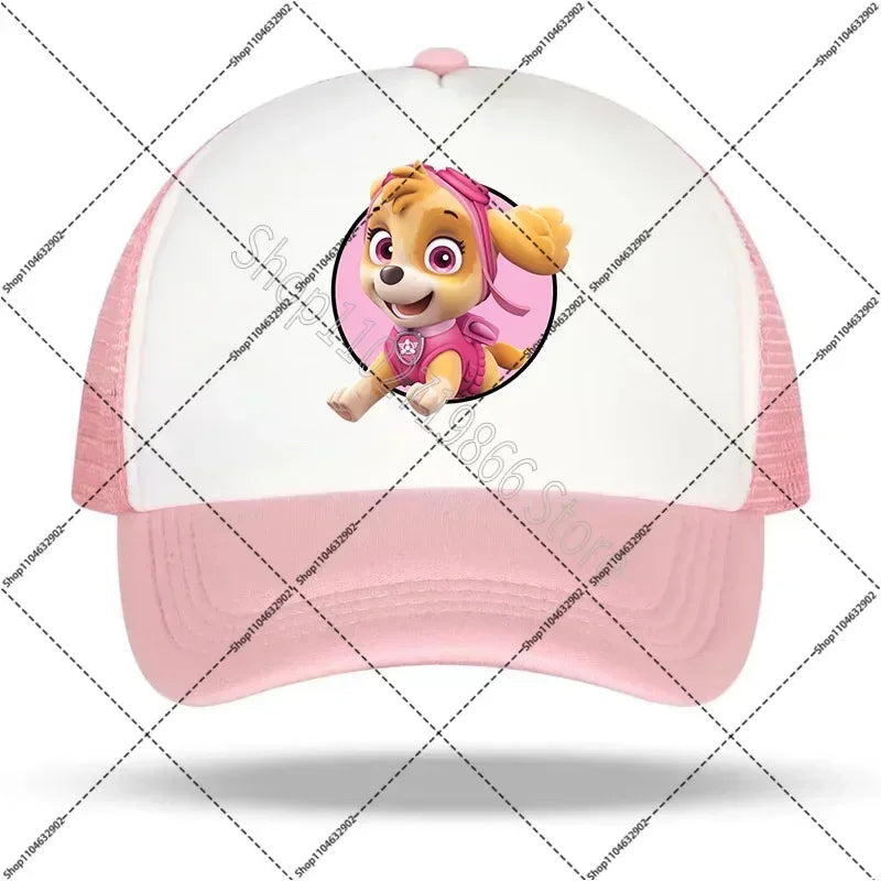 Paw Patrol-kasketter: Chase og Skye – baseballkasket til kvinder og mænd med sødt tegneserie- og anime-mønster, solhat, sommerkasketter til udendørs brug, fødselsdagsgaver