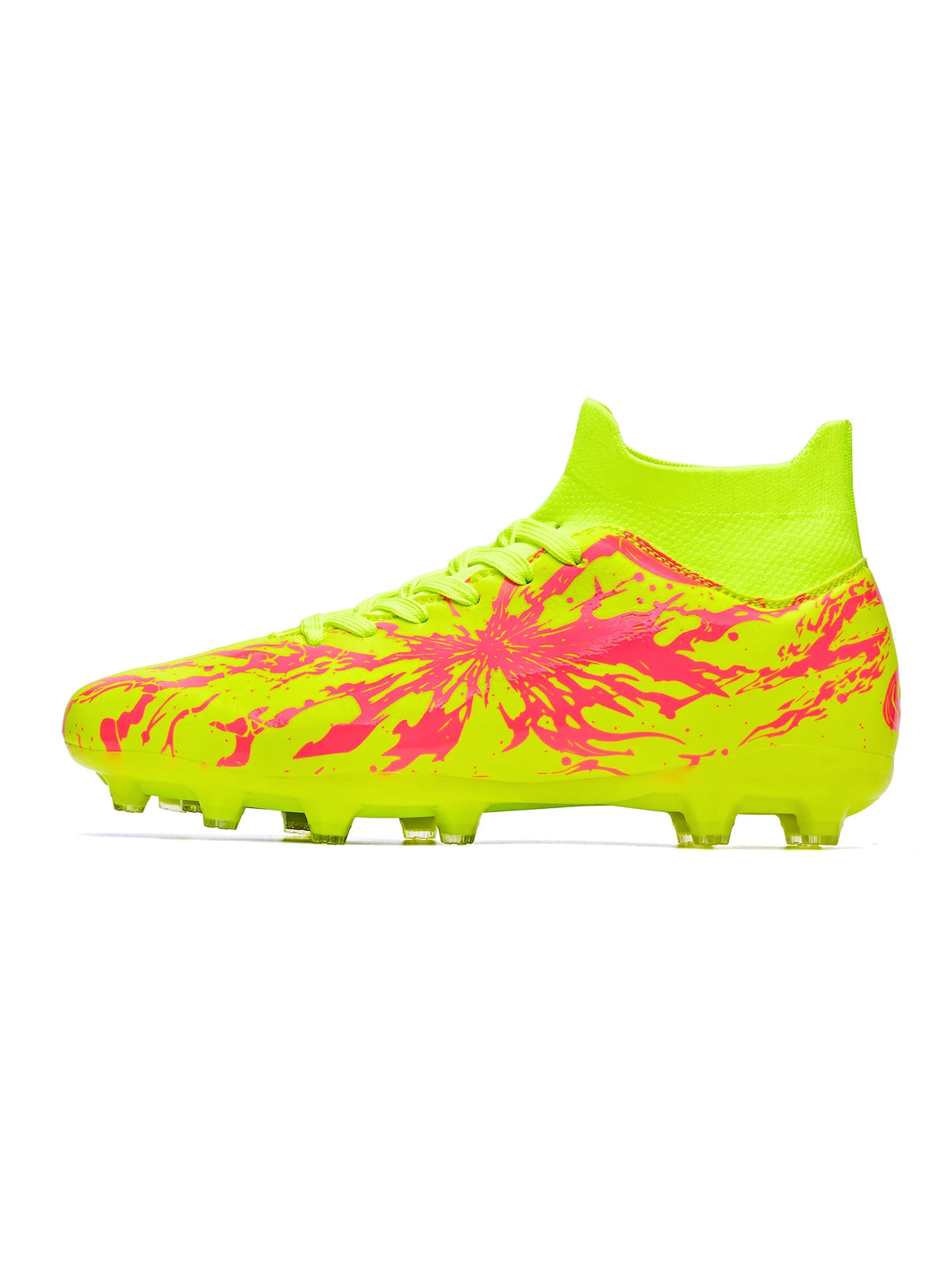 Chaussures de football pour hommes, modèle AG FG, design aérodynamique et léger, excellente adhérence, idéales pour les entraînements quotidiens sur gazon et les matchs de l’équipe de football scolaire.