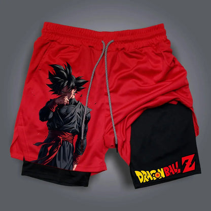 New Men's Dragon Ball Super Licensed Shorts 2025 - Japanese Anime Breathable Quick-Dry Beach Pants, Retro Y2K Hip Hop Style