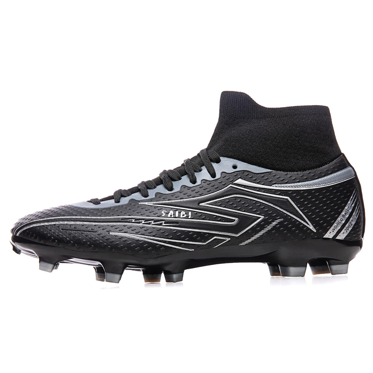 Classic Style AG FG Football Shoes PU Fabric Ventilated Upper TPU Wearproof Outsole Unisex Kids Outdoor Football Shoes