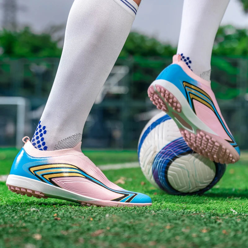 Chaussures de football pour hommes, crampons antidérapants, idéales pour l'entraînement sur gazon et les matchs quotidiens, parfaites pour l'exercice et le football, Chuteira Campo