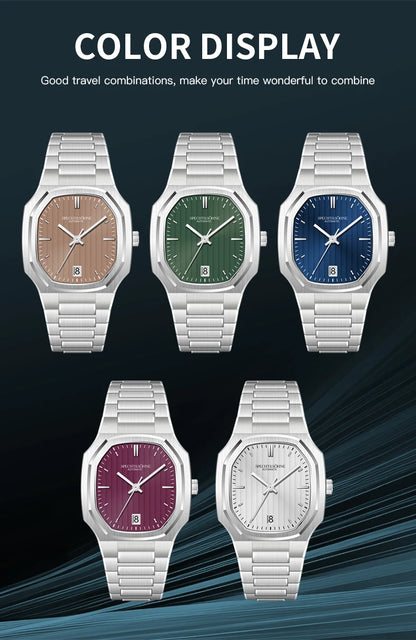 New Arrivals Specht&Sohne Watch 37MM Automatic Watches For Men Japan 8215 Movt Sapphire Crystal Stainless Steel 50M Waterproof