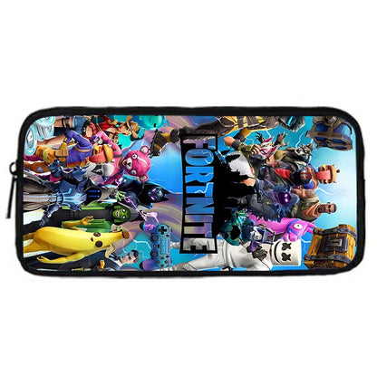 Trendiger Gaming-Schulrucksack für Kinder mit Lunchbags, Design-F-FortniteS Federmäppchen, Schultaschen für Jungen und Mädchen, ideales Geschenk
