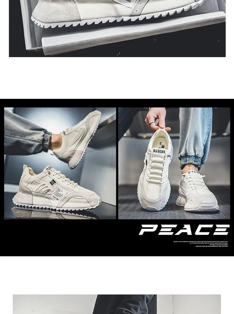Baskets de luxe pour homme, chaussures de sport, mocassins, baskets casual pour homme à semelles épaisses, confortables, respirantes, tendance, au design original et personnalisées