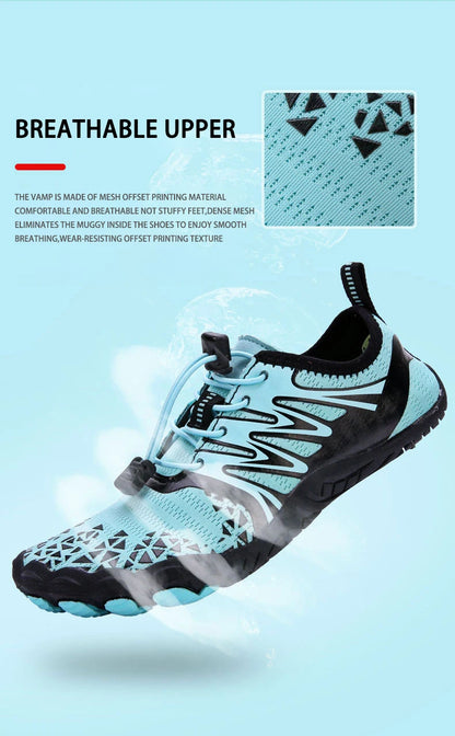EOCENE Barfuß-Outdoor-Sportschuhe für Herren und Damen, schnell trocknende Aqua-Schuhe für Strand, Schwimmen, Fitness, Waten, Wandern und Radfahren