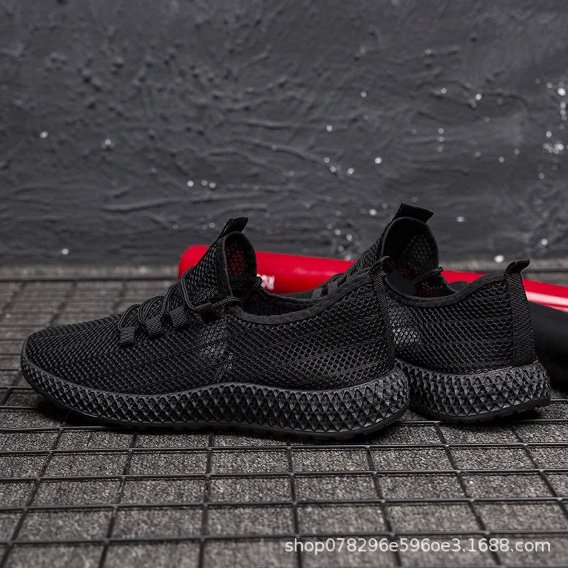 New Men's Casual Sports Shoes Outdoor Thick Bottom Versatile Summer Workwear Trendy Shoes Anti-Slip Wear-Resistant Rubber Sole
