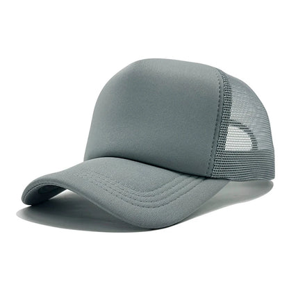 Unisex Cap Casual Plain Mesh Baseball Cap Adjustable Snapback Hats For Women Men Hip Hop Trucker Cap Streetwear Dad Hat