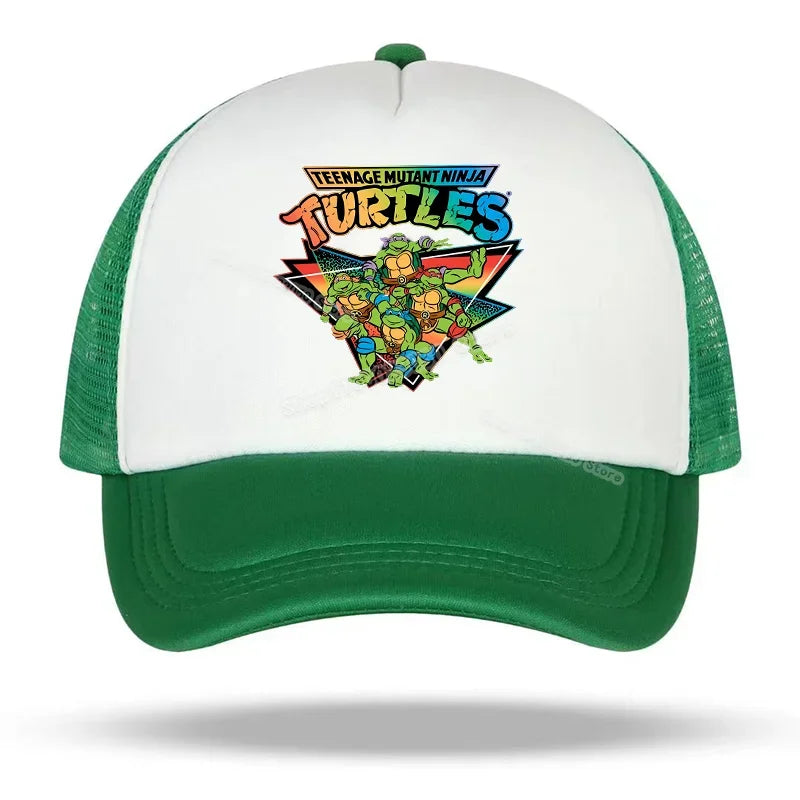Teenage Mutant Ninja Turtles baseballkasket med broderet tegneserie- og anime-print, Duck Tongue-kasket, Nethats, solskærm, hovedbeklædning, gaver