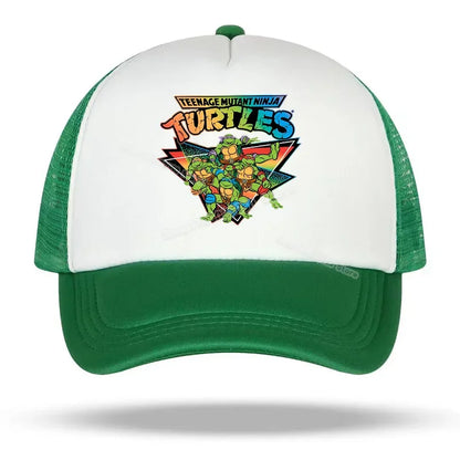 Teenage Mutant Ninja Turtles baseballkasket med broderet tegneserie- og anime-print, Duck Tongue-kasket, Nethats, solskærm, hovedbeklædning, gaver